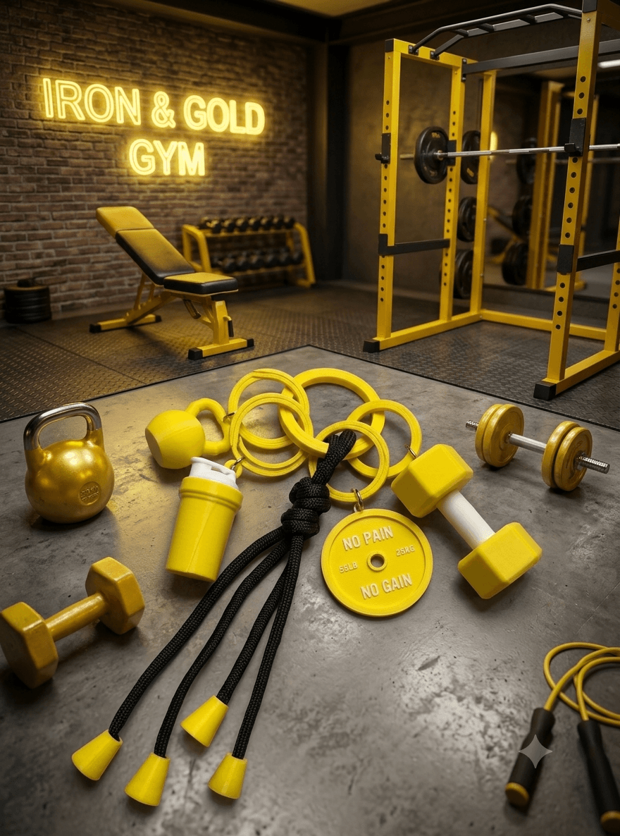 Llaveros Gym - producto personalizado 3D Kreandoen3d México (6)