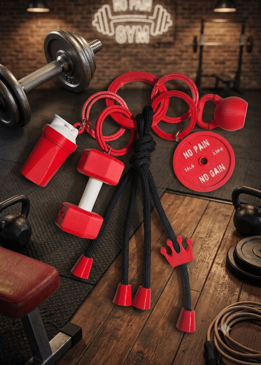 Llaveros Gym - producto personalizado 3D Kreandoen3d México (7)