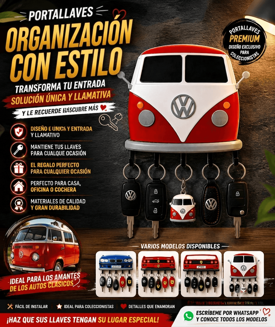 Soporte para llaves de Auto - producto personalizado 3D Kreandoen3d México