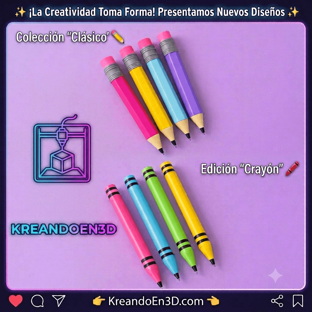 Porta Lápiz - producto personalizado 3D Kreandoen3d México (3)